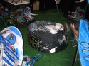 Camp Planner International Death Star Beanbag Chair booth at Celebration VI