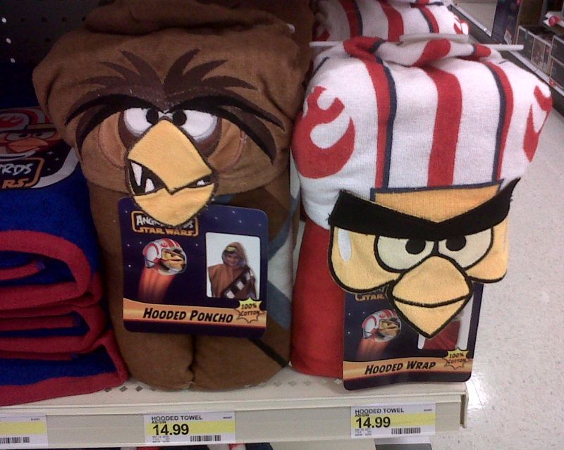 Star Wars Angry Birds Hooded Towels