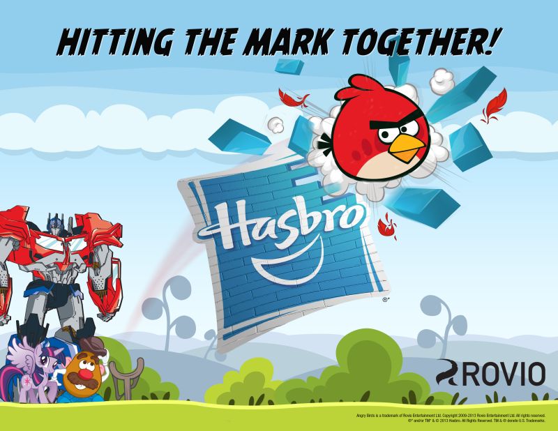 Hasbro Rovio Licensing Agreement logo