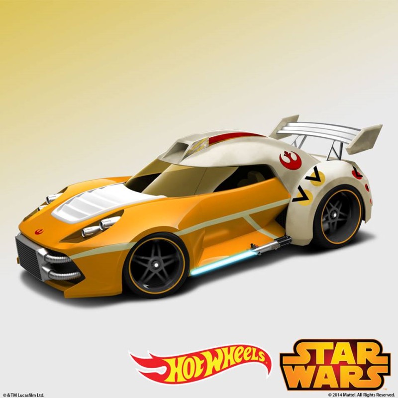Hot Wheels Luke X-Wing Character Car