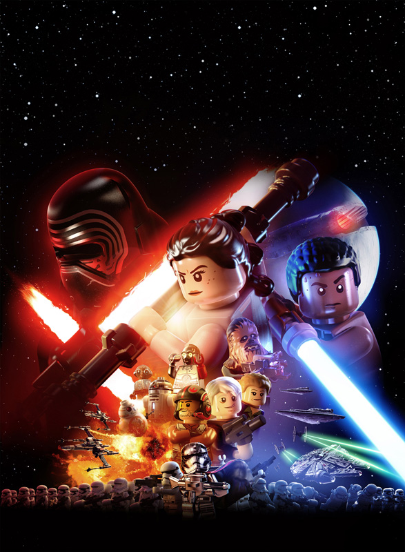 Lego Star Wars The Force Awakens Poster