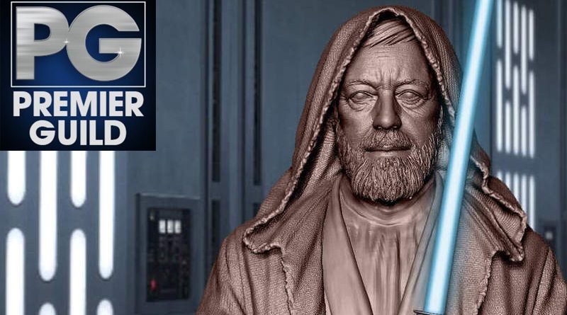 Gengle Giant Premier Guild Membership Obi-Wan Kenobi Bust Banner