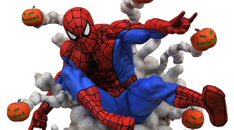 DST Marvel Comic Gallery Spider-Man Pumpkin Banner