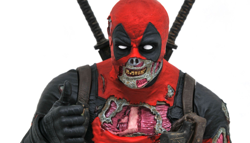 DST SDCC Bust Deadpool Zombie Banner