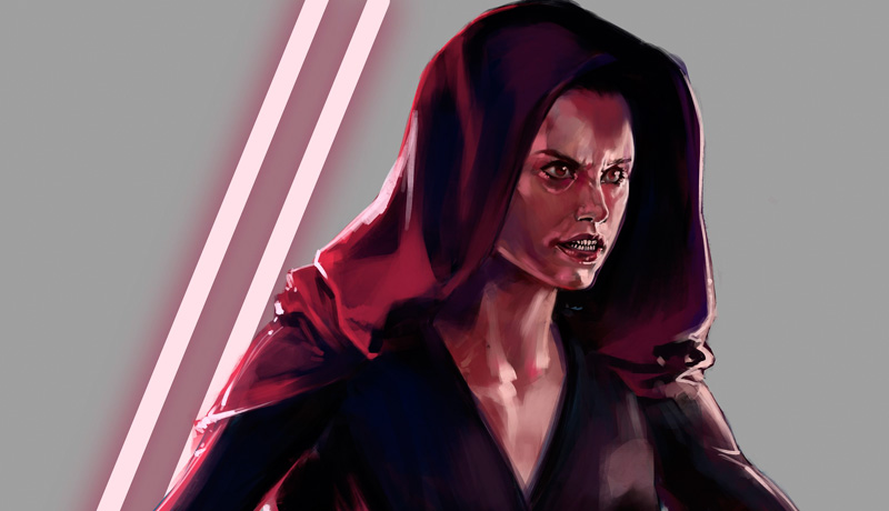 Gentle Giant TROS Dark Rey Bust Banner