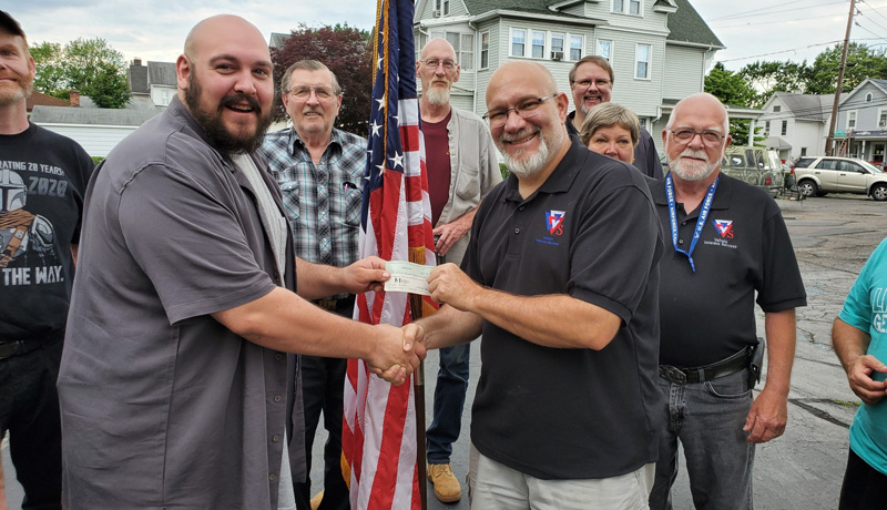 PSWCS Valhalla Veterans Check Presentation Banner