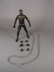 DST Marvel Select Spider-Man NWH Black Gold Accessories