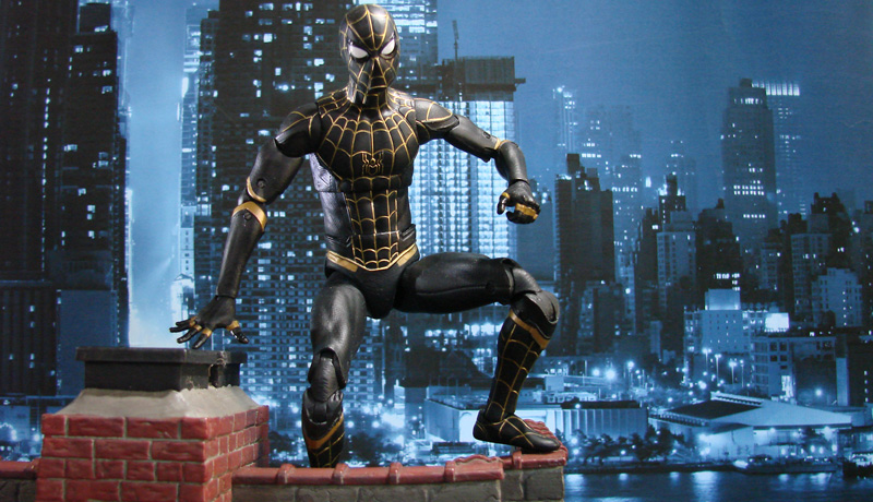 DST Marvel Select Spider-Man NWH Black Gold Banner