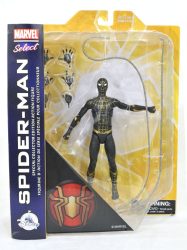 DST Marvel Select Spider-Man NWH Black Gold Carded Front