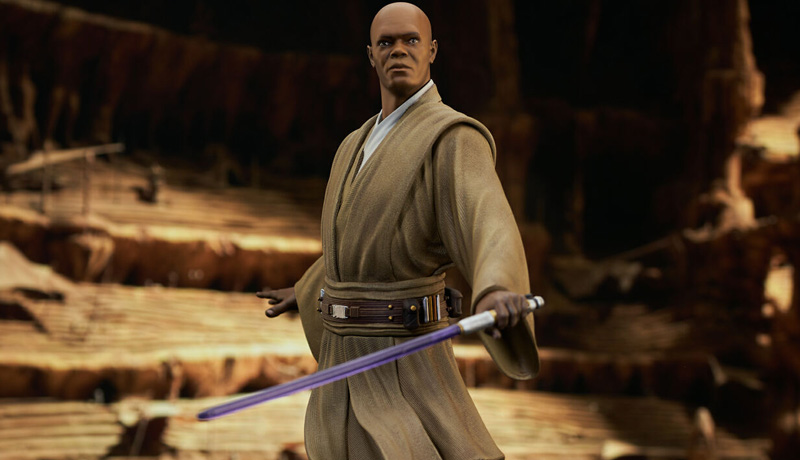 Star Wars Attack of the Clones Premier Collection Mace Windu 11-Inch Statue