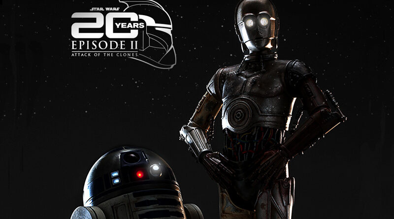Hot Toys AOTC 20th R2-D2 C-3PO Banner