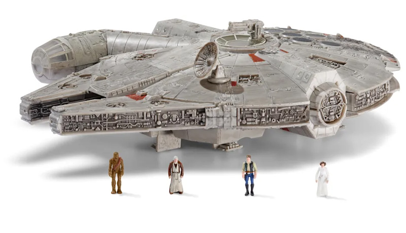 Jazwares Micro Galaxy Squadron Millennium Falcon Banner