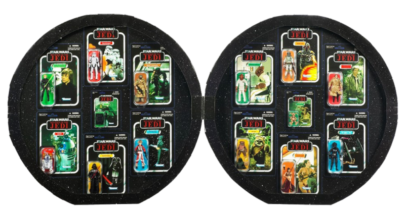 2011 San Diego Comic Con Exclusive Star Wars Revenge of the Jedi Vintage Collection Action Figure Set in Death Star Packaging Opened Showing Carded Figures